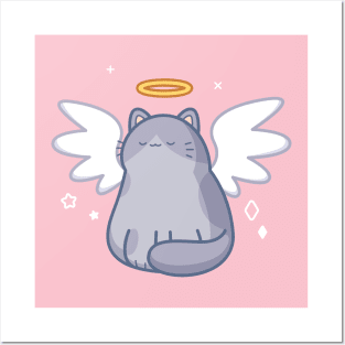 Angelic Cat Posters and Art